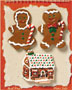 S1091 - Ginger Bread - Flat Backed Resin Scrapbook Embellishment Set