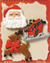 S1094 - Santa's Sleigh - Flat Backed Resin Scrapbook Embellishment Set