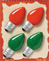 S1099 - Christmas Lights - Flat Backed Resin Scrapbook Embellishment Set