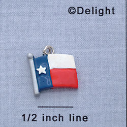 7262 - Texas Flag - Lone Star  - Resin Charm