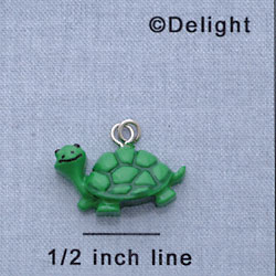 7293 - Turtle - Side  - Resin Charm