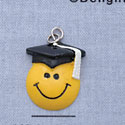 7312 - Smiley Face - Graduate  - Resin Charm