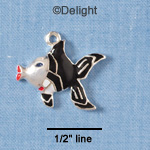 C1881* - Fun Fish-Tuxedo - Silver Charm