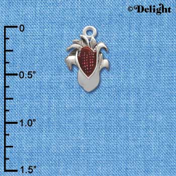 C2117 - Corn Stalk Silver Charm