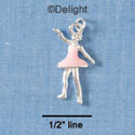 C1836* - Ballet Girl - Pointing - Silver Charm