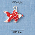 C1882* - Fun Fish-Red & Pink - Silver Charm