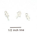 C2865 - Silver Plated Cast Fancy Eye Pin (1 per package)