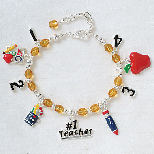 Math Teacher Charm Bracelet